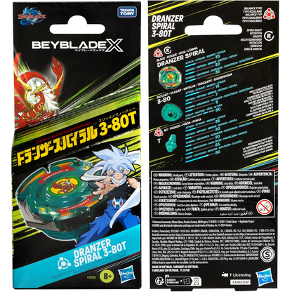 Beyblade X Dranzer Spiral 3‑80T Anniversary X‑Over Top & Launcher Hasbro