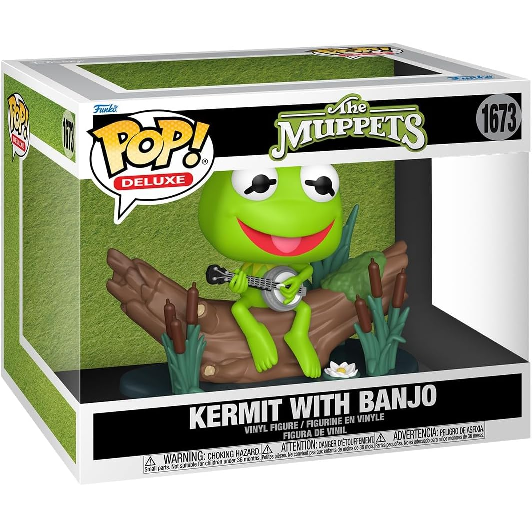 Funko Pop! Deluxe The Muppets (1673) Kermit The Frog With Banjo - Vinyl Figure 9cm