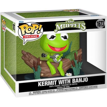 Funko Pop! Deluxe The Muppets (1673) Kermit The Frog With Banjo - Vinyl Figure 9cm