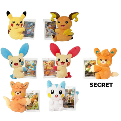 Pokémon TCG Cheek Nuzzling Plush Gift Set Box Cinese Con Peluche E Carta Promo