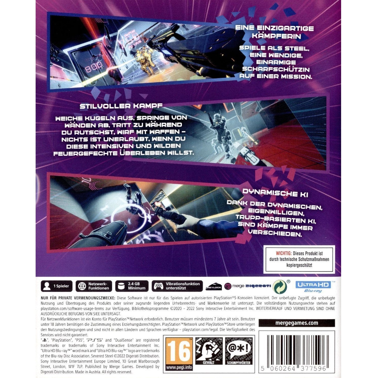 Severed Steel Ps5 Gioco Playstation 5 Eu Ita Nuovo Sigillato Multilingua Nuovo