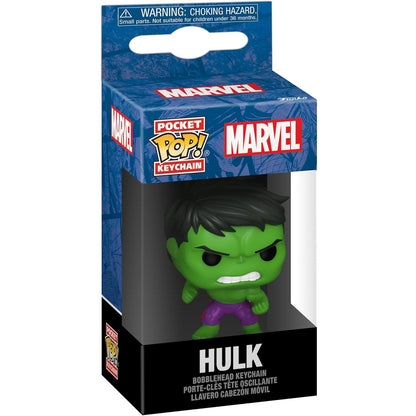 Funko Pop! Pocket Keychain Marvel - Hulk Bobblehead Vinyl Figure