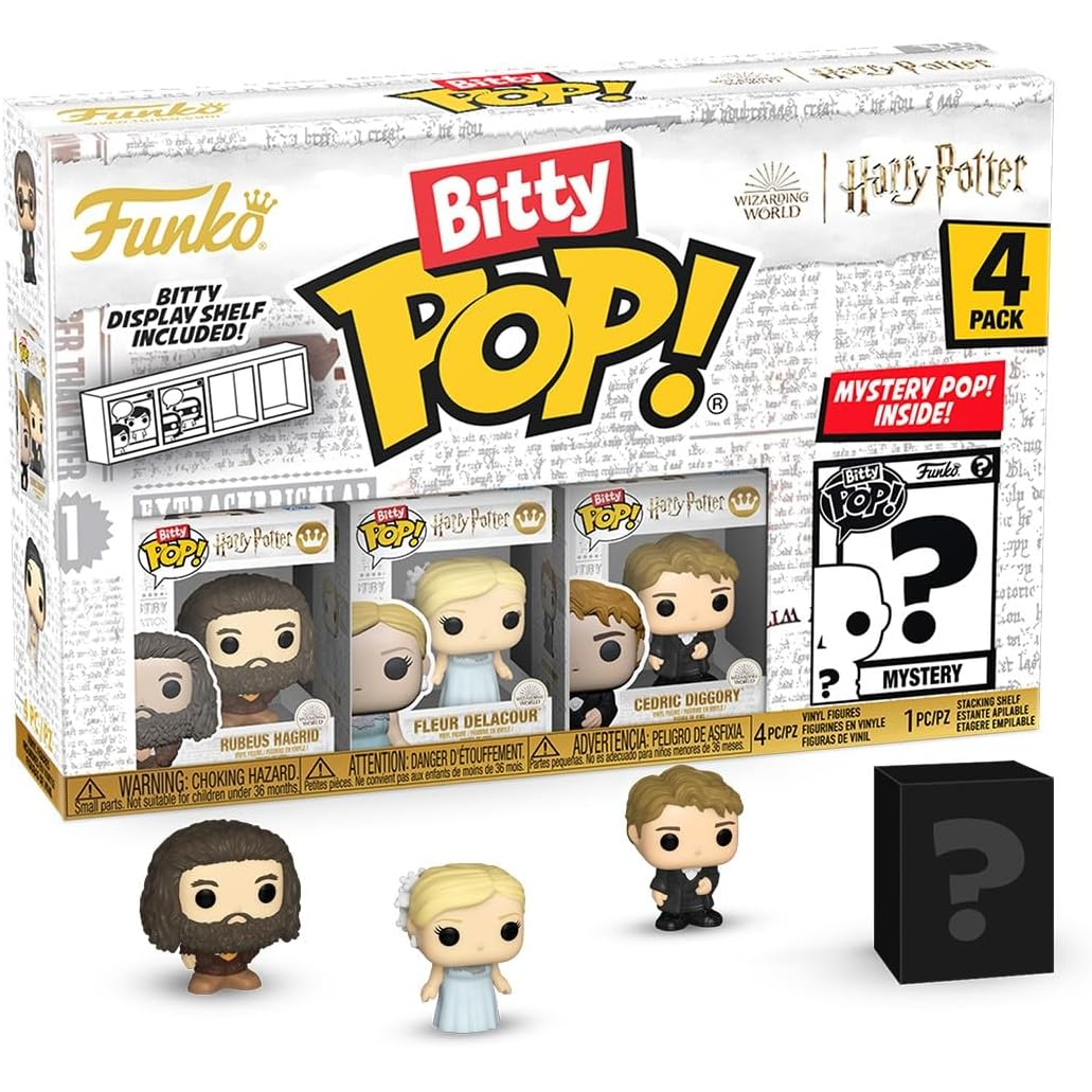 Funko Bitty Pop! Harry Potter (4 Pack) - Hagrid/Fleur/Cedric Mini figure 2cm