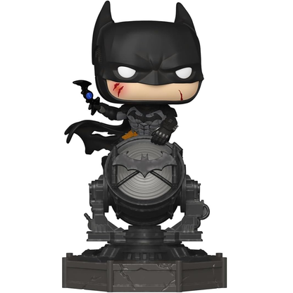 Funko Pop! Heroes: Batman Arkham Knight (614) Batman On The Bat-Signal Deluxe Figure 16cm