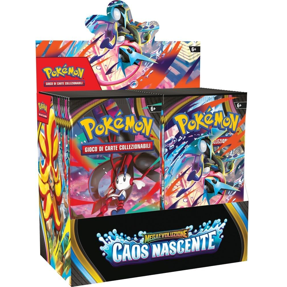 Pokémon: Box Display 36 Buste Megaevoluzione - Caos Nascente GCC (Edizione Italiana)