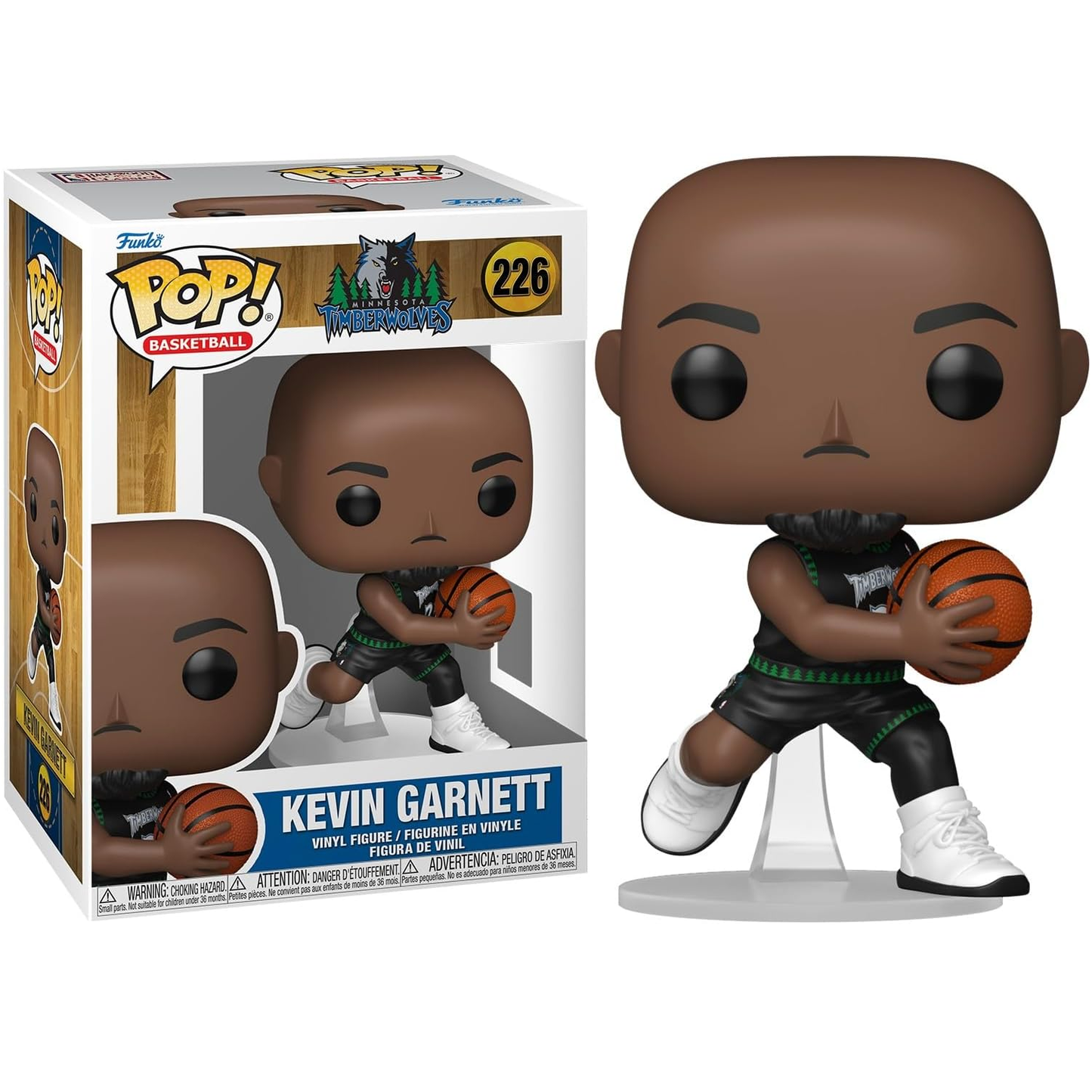 Funko Pop ! Nba Legends - (226) Kevin Garnett Figure Wolves Vinyl 9cm