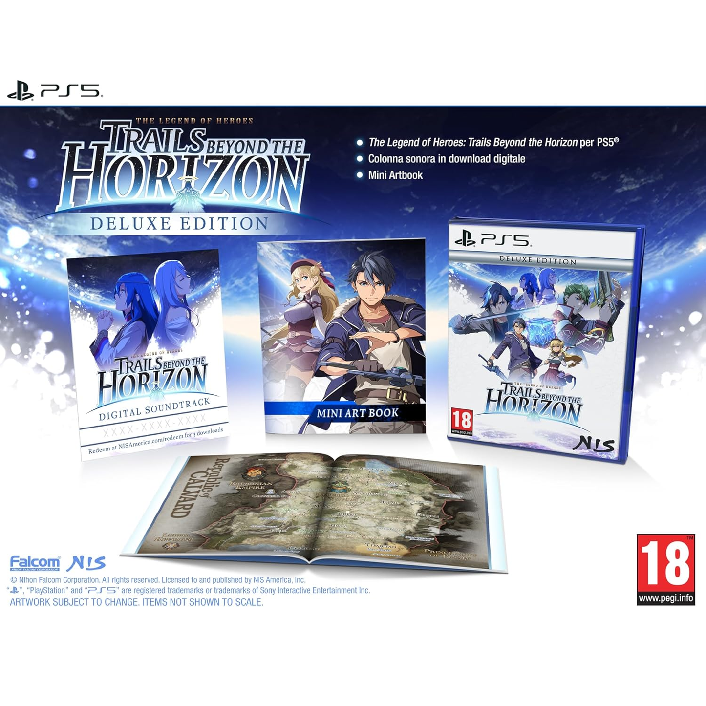 The Legend of Heroes: Trails beyond the Horizon - Deluxe Edition Ps5 PAL Eu Playstation 5 (Copertina Inglese)