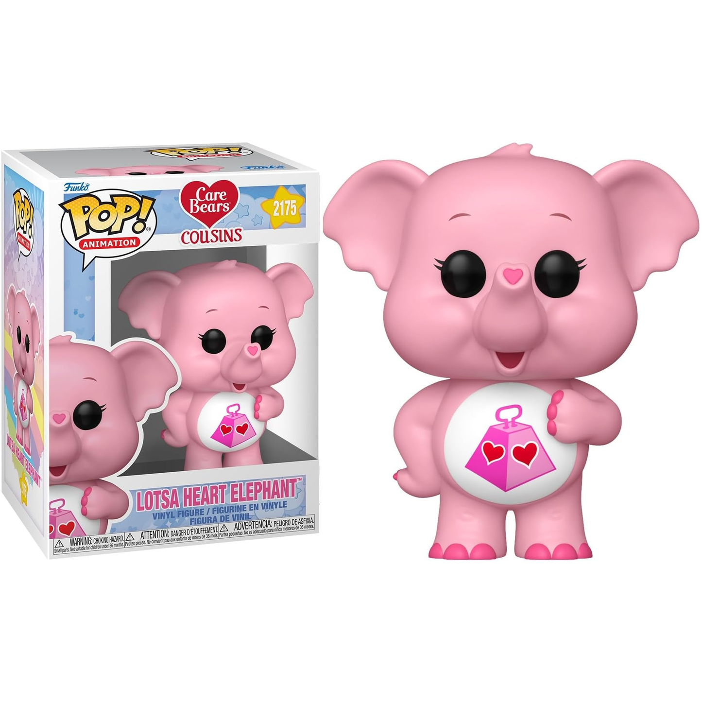 Funko Pop! Animation: Care Bears (2175) Lotsa Heart Elephant - Vinyl Figure 9cm