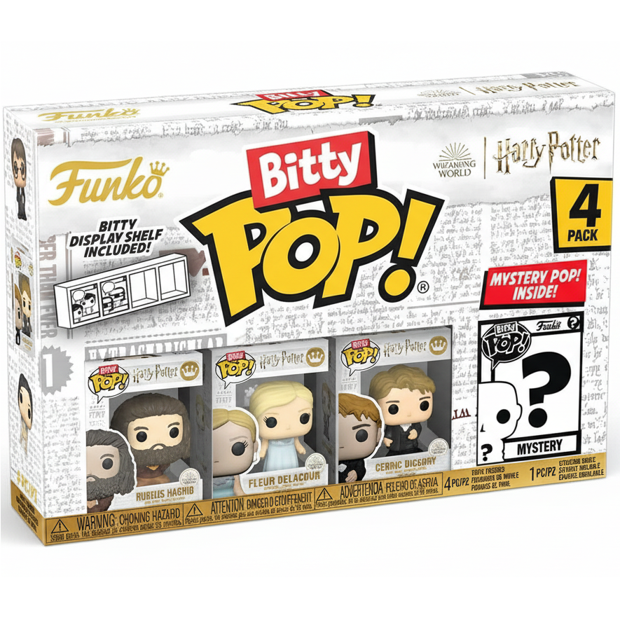 Funko Bitty Pop! Harry Potter (4 Pack) - Hagrid/Fleur/Cedric Mini figure 2cm