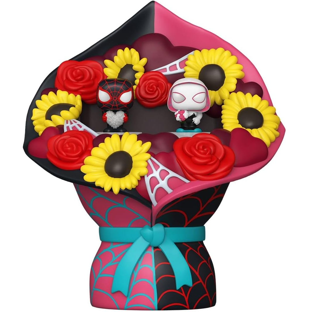 Funko Bitty Pop! Bouquet Marvel - Miles Morales and Ghost Spider (3pz) San Valentino