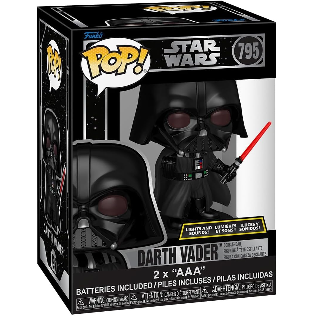 Funko Pop! Star Wars (795) Darth Vader SFX Luci E Suoni - Bobblehead Vinyl Figure 9cm