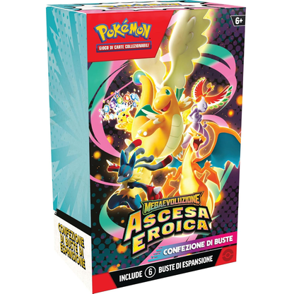 Pokémon GCC: Megaevoluzione Ascesa Eroica - Box 6 Buste Di Espansione Ed. Italiana