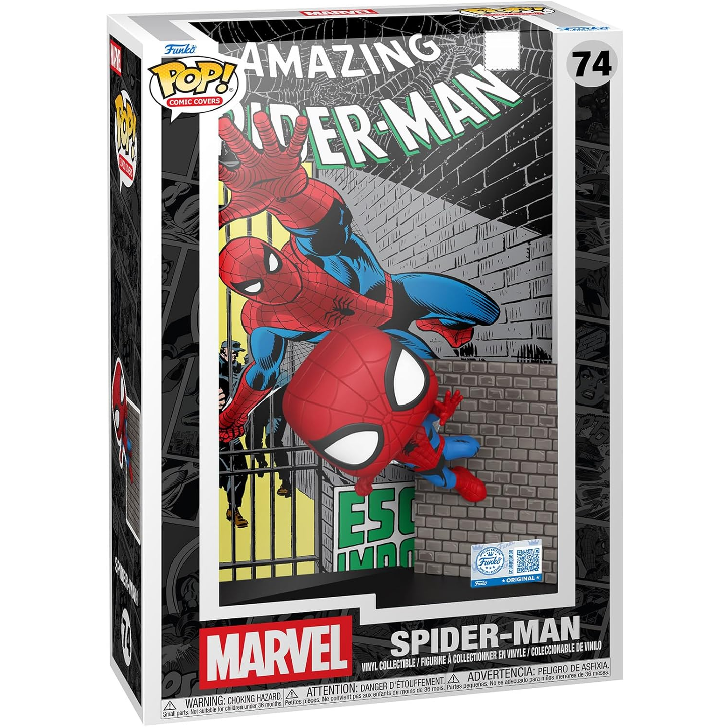 Funko Pop! Comic Covers: Marvel Spider-man (74) Spider-Man - Vinyl Figure 9cm