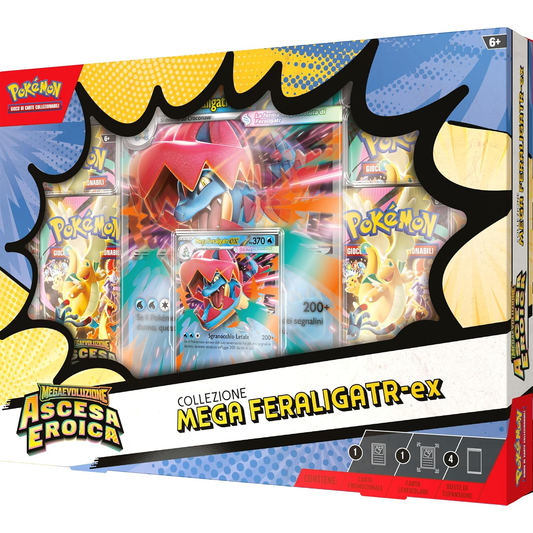 Pokémon GCC: Megaevoluzione Ascesa Eroica - Collezione Mega Feraligatr-ex
