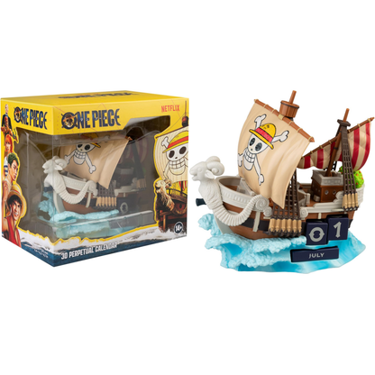 One Piece Calendario 3D Perpetuo Da Tavolo Going Merry Figure PVC 16cm