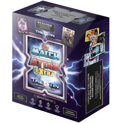 Topps Match Attax Extra 2025 / 2026 X Tin Carte Calcio UEFA Champions League