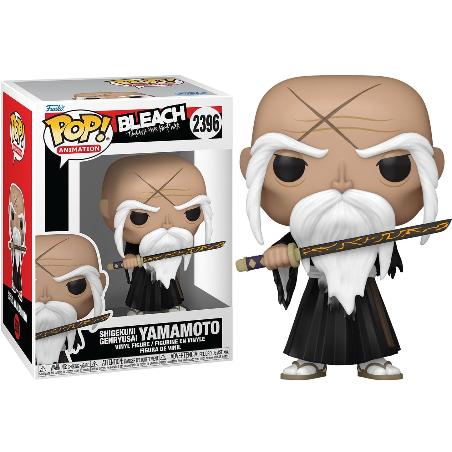 Funko Pop! Animation: Bleach Thousand Year Blood War (2396) Shigekuni Genryusai Yamamoto - Vinyl Figure 9cm