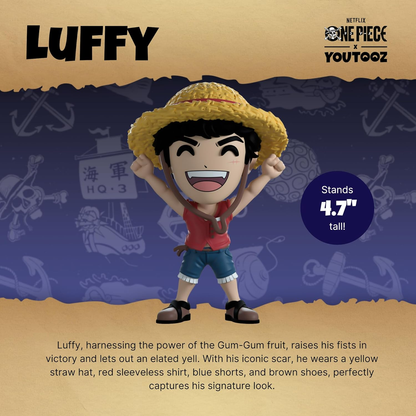 You Tooz One piece - Monkey D. Luffy / Rubber Vinyl Figure 11 cm
