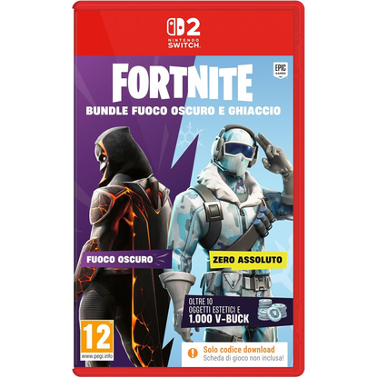 Fortnite Bundle Fuoco Oscuro e Ghiaccio Gioco Nintendo Switch 2 PAL Italiano Nuovo Sigillato