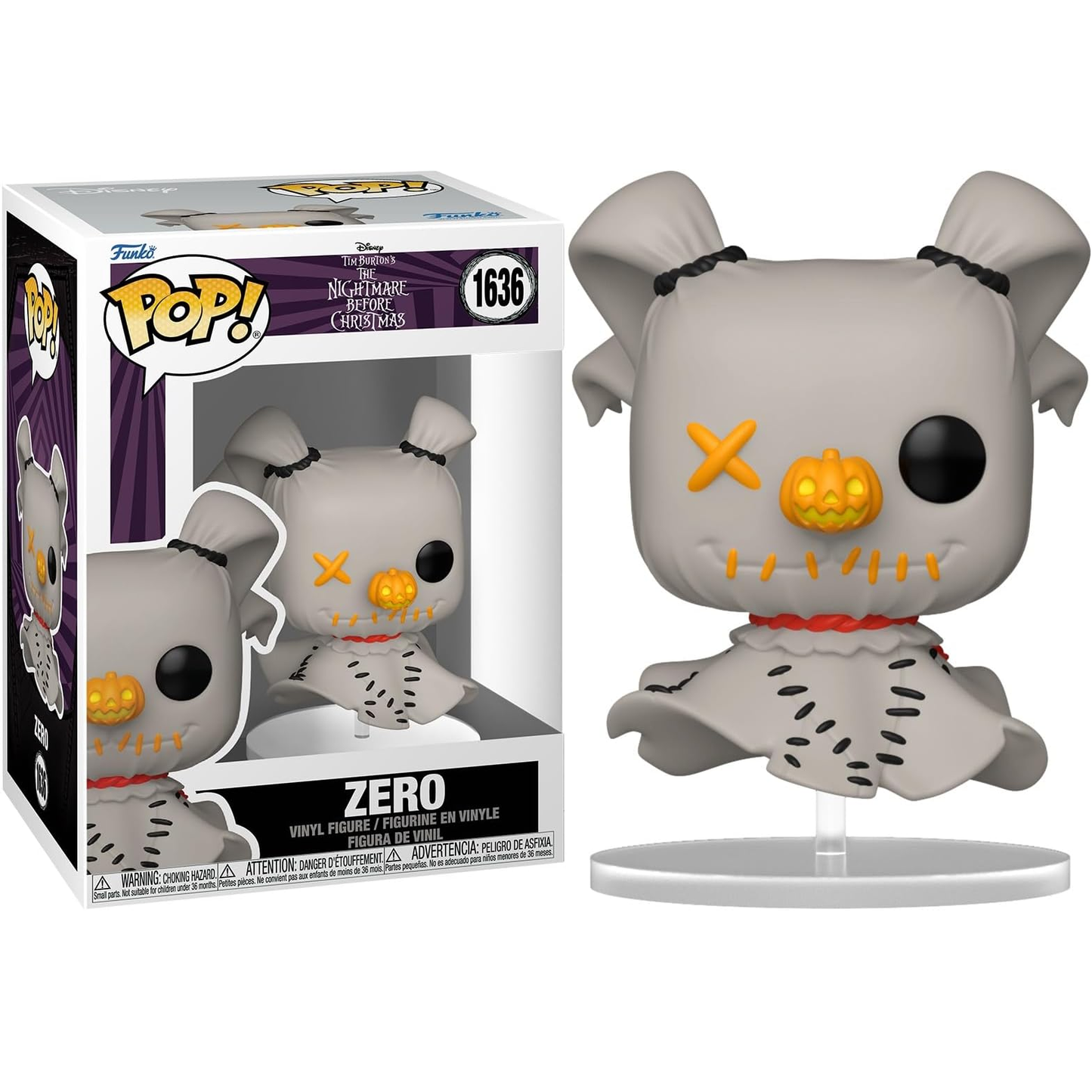 Funko Pop! The Nightmare Before Christmas (1636) Zero Patchwork Vinyl 9cm