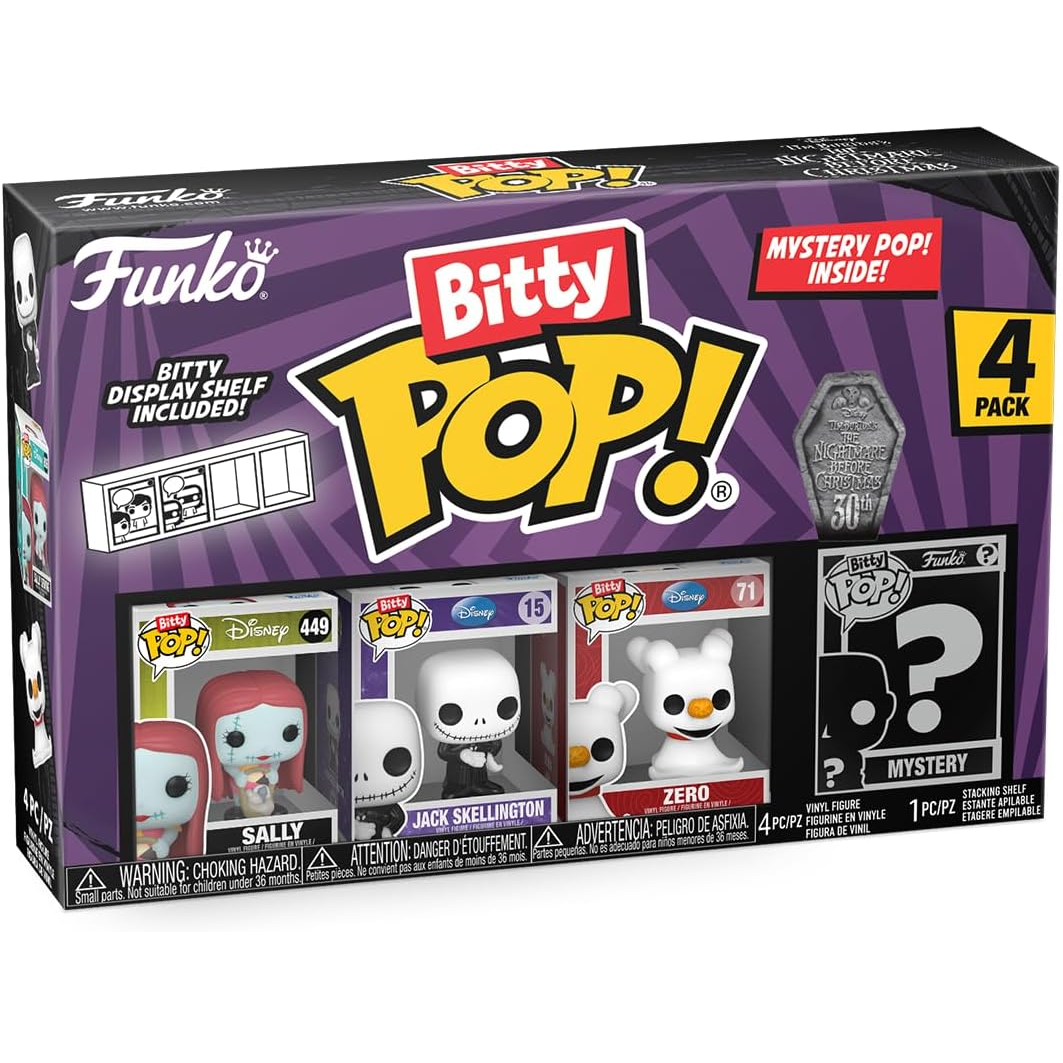 Funko Bitty Pop! The Nightmare Before Christmas (4 Pack) - Mini figure 2cm
