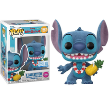 Funko Pop! Disney Lilo & Stitch (1567) Luau Stitch Special Edition - Flocked Vinyl Figure 9cm