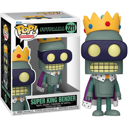 Funko Pop! Animation: Futurama (2211) Super King Bender - Vinyl Figure 9cm (Preordine)
