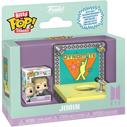 Funko Bitty Pop! Stages BTS: Jimin (Dynamite) Mini Vinyl Figure 3cm Da Collezione