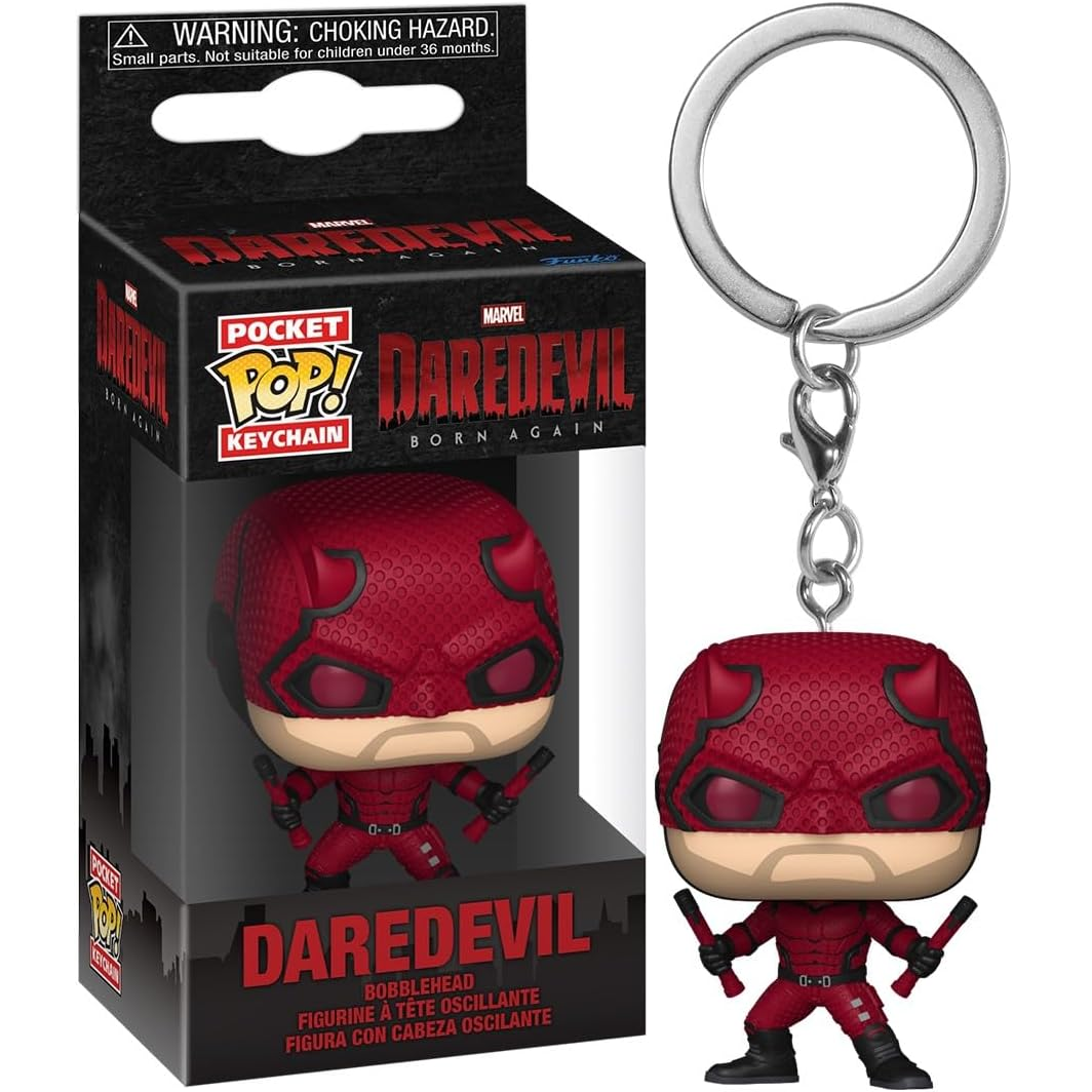 Funko Pop! Pocket Keychain Marvel Daredevil Born Again - Daredevil Mini Vinyl Figure 5cm