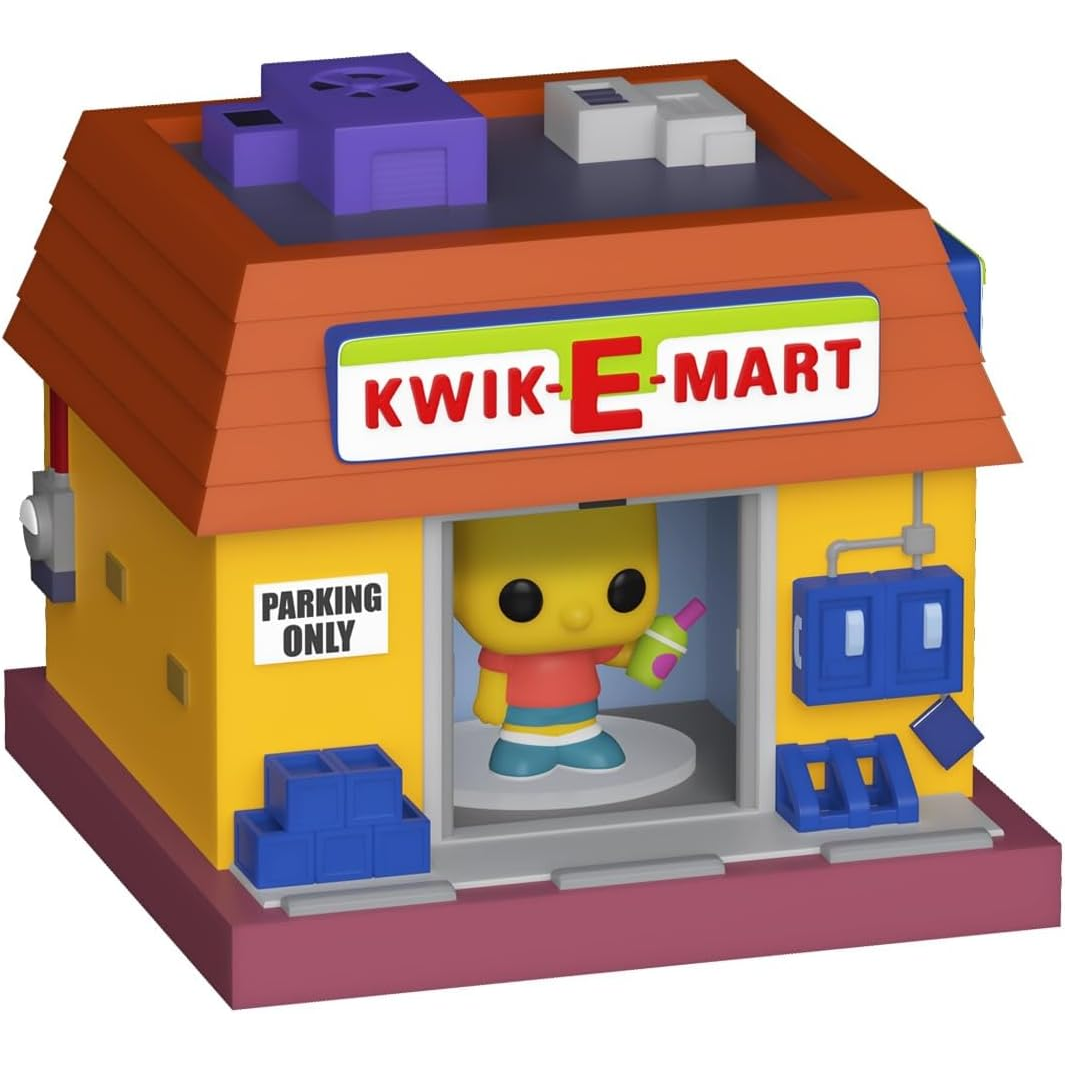 Funko Bitty Pop! Towns: The Simpson - Bart Simpson & Kwik-E-Mart Mini Figure 5cm