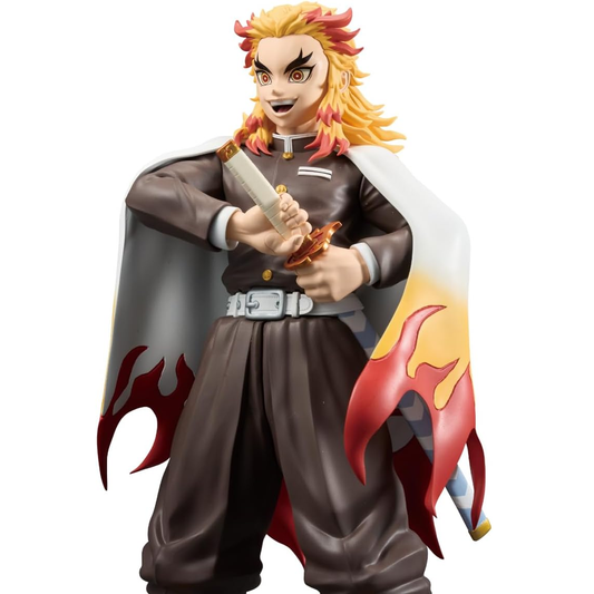 Banpresto Grandista Demon Slayer: Kyojuro Rengoku Statua Da Collezione - Figure 24cm PVC