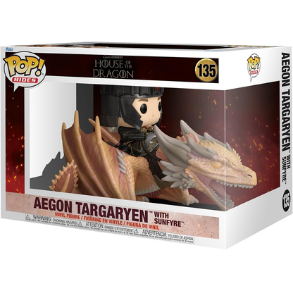 Funko Pop! Rides House of the Dragon (135) Aegon Targaryen - Vinyl Figure 15cm