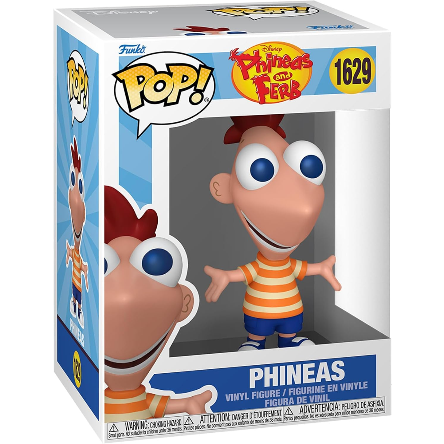 Funko Pop! Disney: Phineas And Ferb (1629) Phineas - Vinyl Figure 9cm