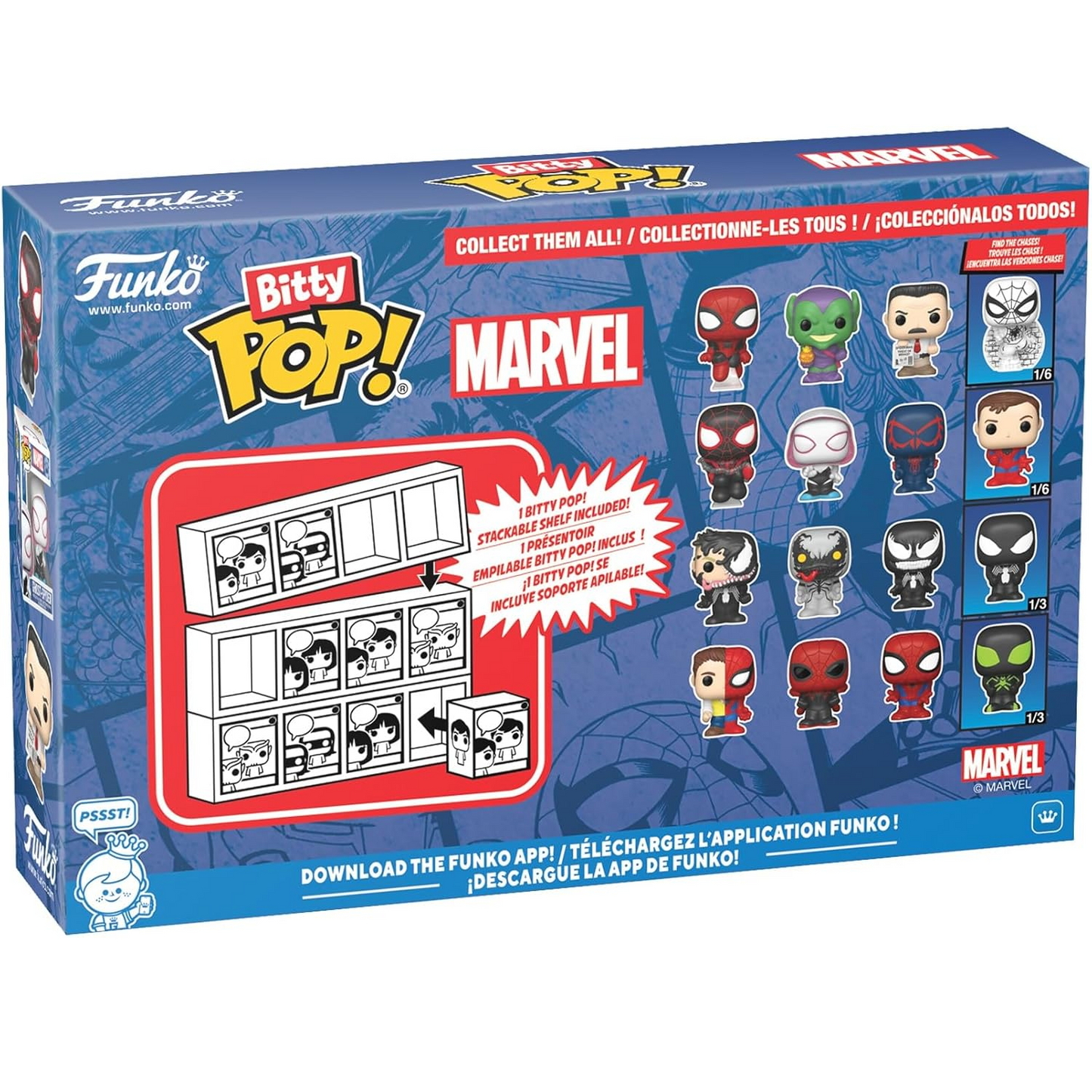 Funko Bitty Pop! Marvel Spiderman (4 Pack) - Mini figure 2cm