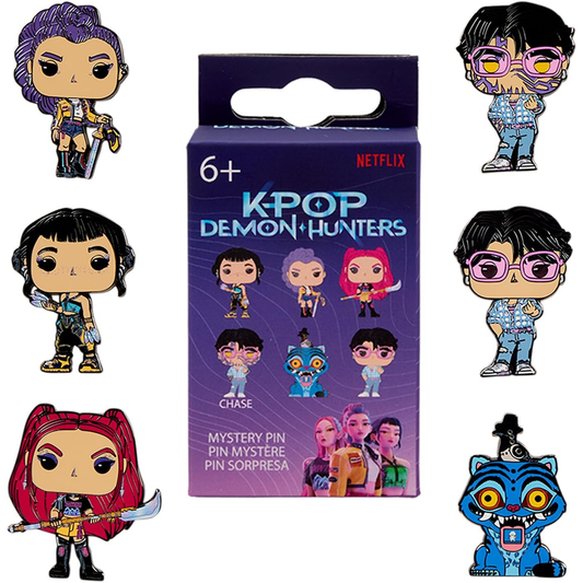 Funko K-Pop Demon Hunters: Mystery Pin Loungefly - Blind Box Spilla Smaltata (1pz)