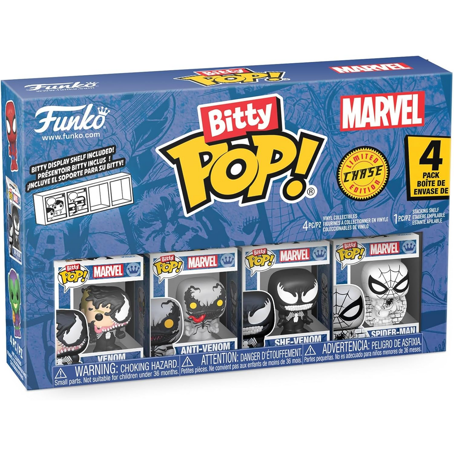 Funko Bitty Pop! Marvel Spiderman (4 Pack) - Mini figure 2cm