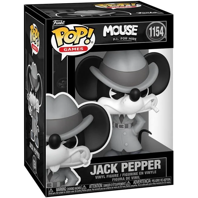 Funko Pop! Games Mouse P.I. For Hire - (1154) Jack Pepper Vinyl Figure 9cm Videogame