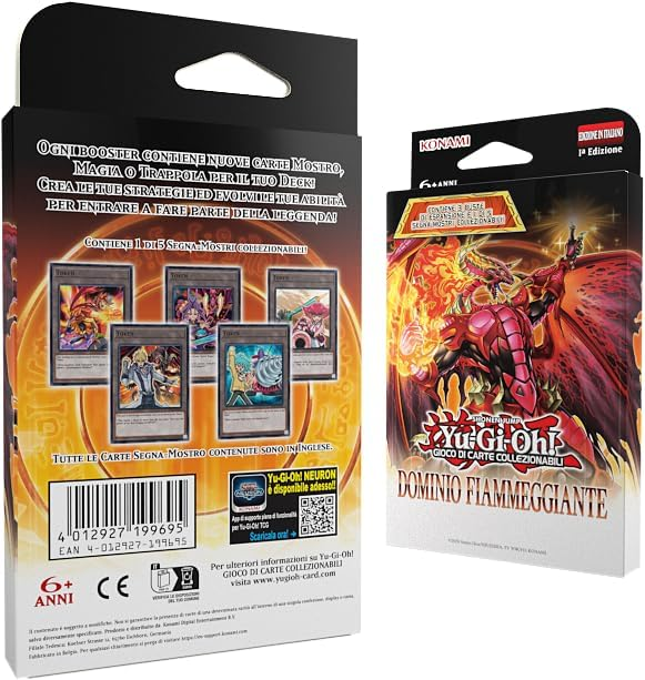 Yu-Gi-Oh! Dominio Fiammeggiante: 3 Buste Espansione + 5 Segna-Mostri Edizione Italiana