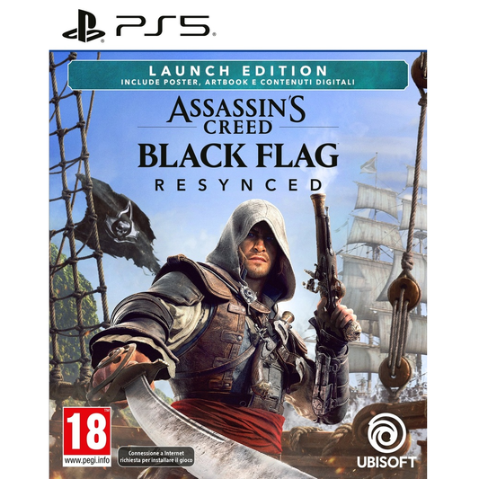 Assassin's Creed Black Flag Resynced Launch Edition Ps5 Videogioco Playstation 5 PAL ITA (Preordine)