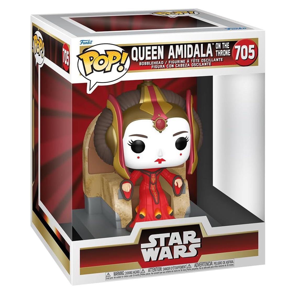 Funko Pop! Star Wars (705) Queen Amidala On The Throne - Vinyl Figure 9cm