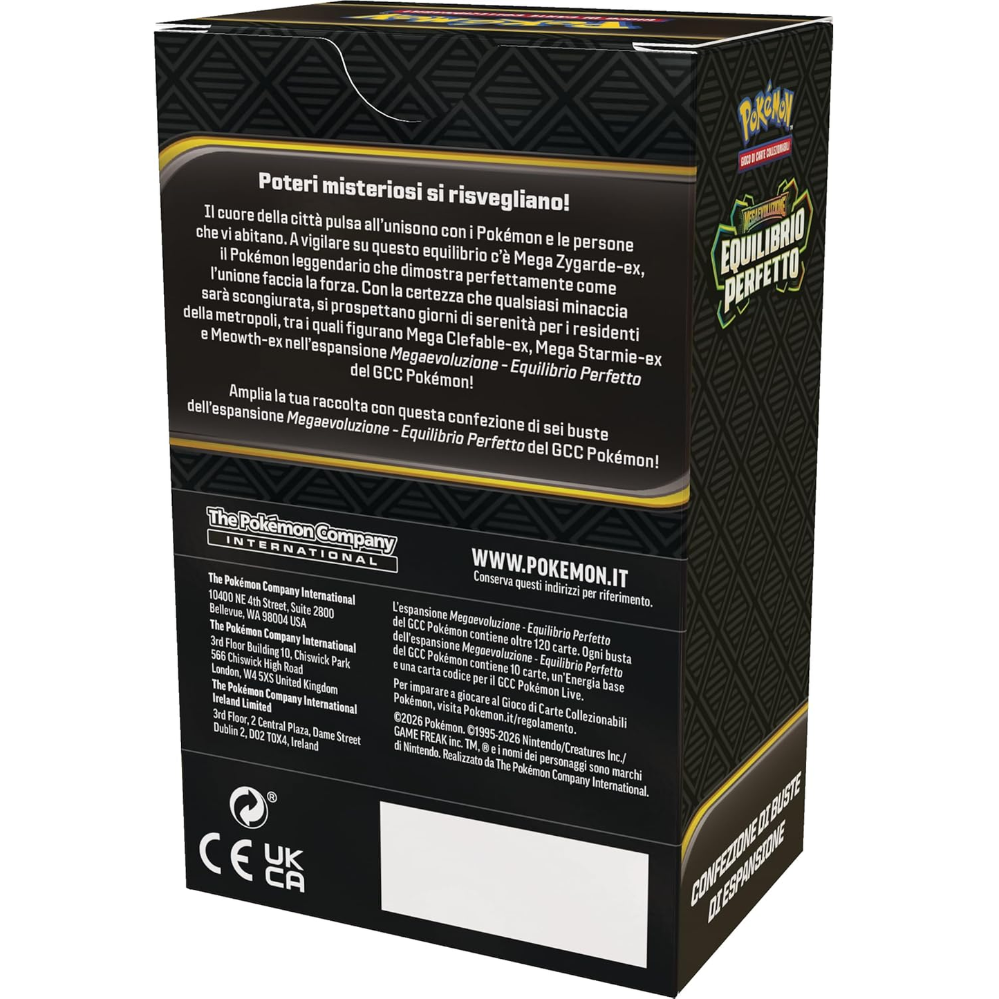 Pokémon GCC: Megaevoluzione Equilibrio Perfetto - Box 6 Busta Di Espansione