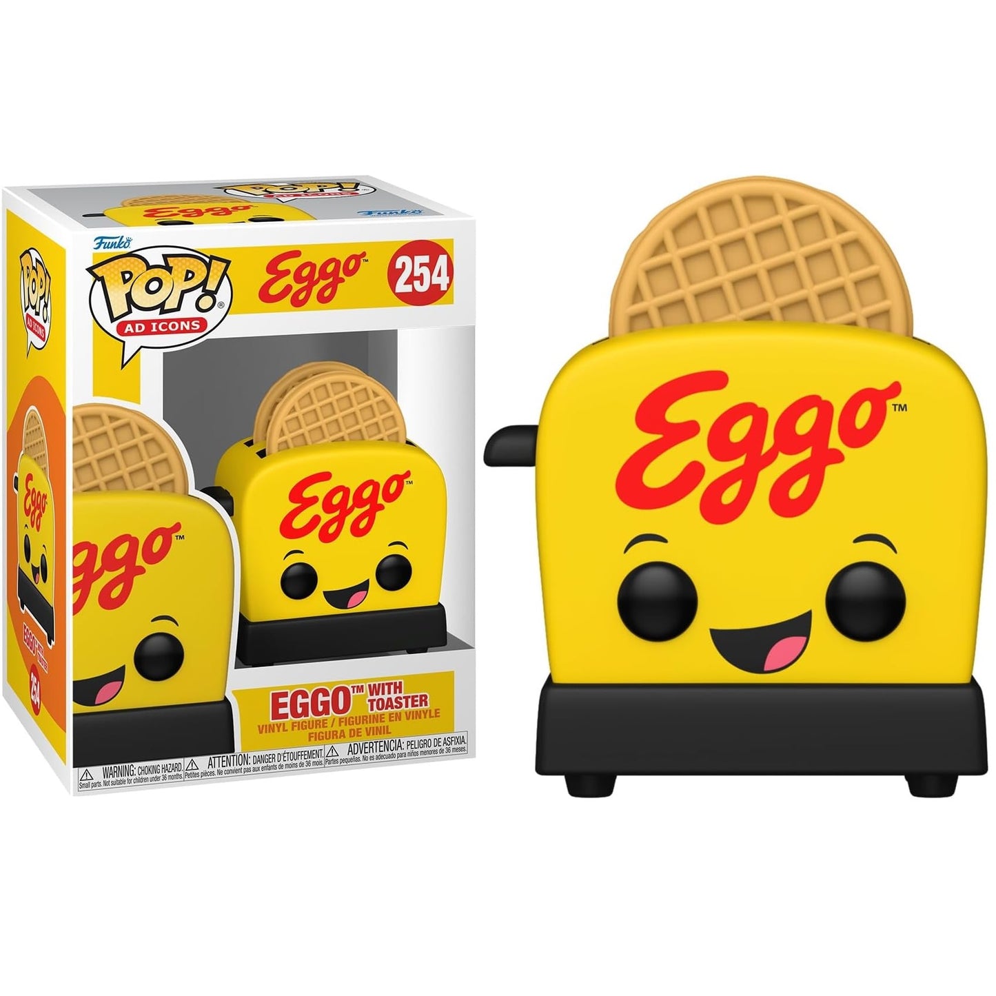 Funko Pop! AD Icons Eggo (254) Eggo With Toaster - Vinyl Figure 9cm