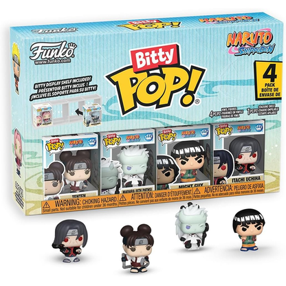Funko Bitty Pop! Naruto Shippuden (4 Pack) w/ Bitty Display - Mini Vinyl Figure 2cm