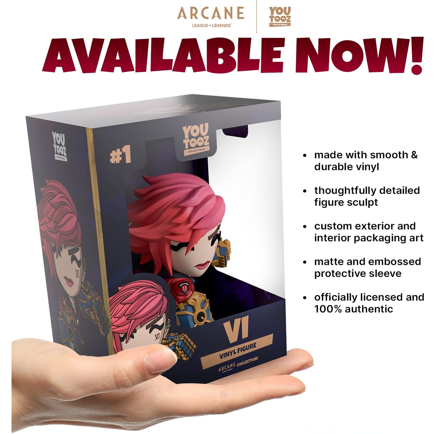 You Tooz Arcane Collection - Vi Vinyl Figure 10 cm - Statuetta Arcane