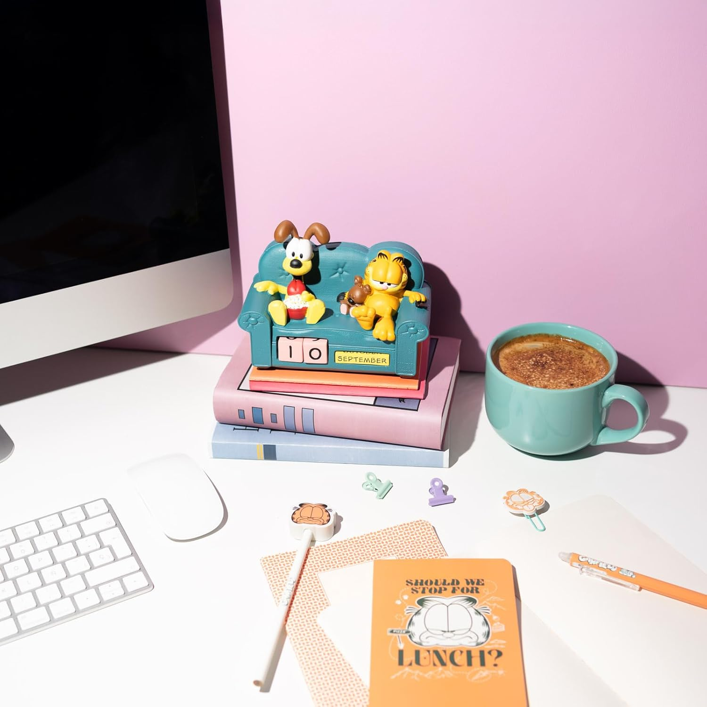 Nickelodeon Garfield Calendario 3D Perpetuo Da Tavolo - Figure PVC Statua 16cm