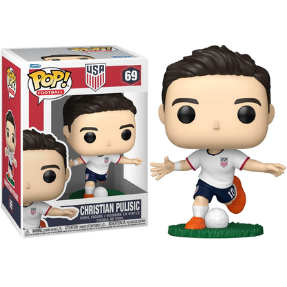 Funko Pop! Football: USA (69) Christian Pulisic - Vinyl Figure 9cm