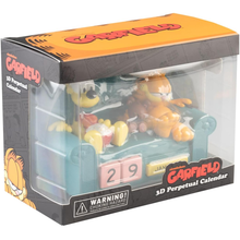 Calendario Perpetuo - Nickelodeon (Garfield) 3D da Tavolo - Figure PVC Statua Gadget Decorazione per Scrivania Fans: Regalo