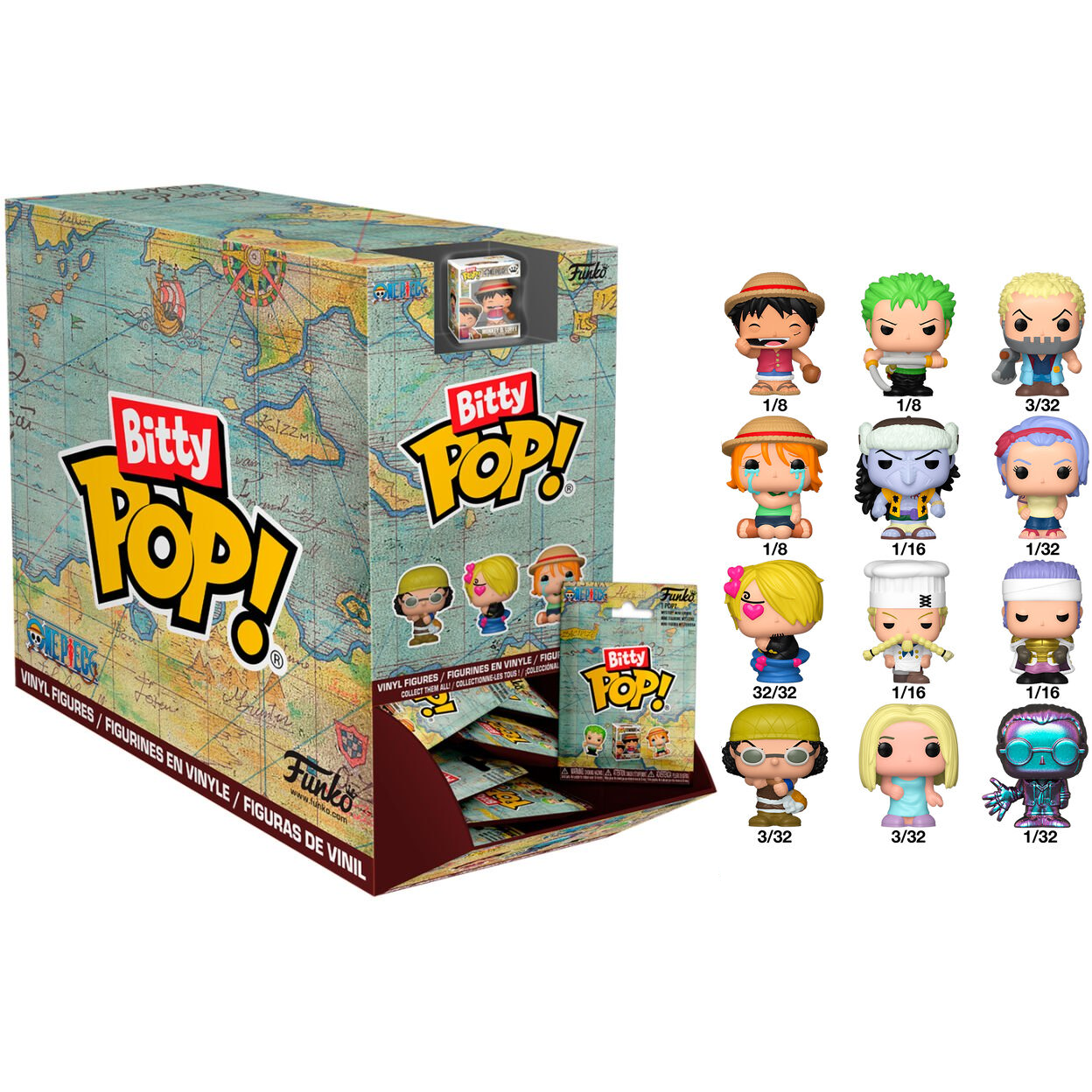 Funko Bitty Pop! One Piece Mystery Box (1pz) Random Mini Vinyl Figure 2cm