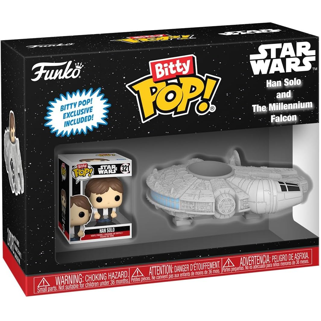 Funko Bitty Pop! Rides: Star Wars - Han Solo & The Millennium Falcon Mini Figure 5cm