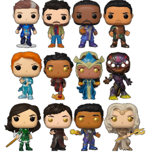 Funko Pop ! Serie Completa Eternals Da 727 A 738 Wawe Figure Collezione Completa